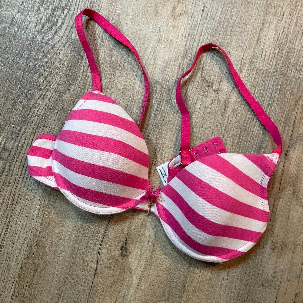 Juicy Pink Striped Bra
